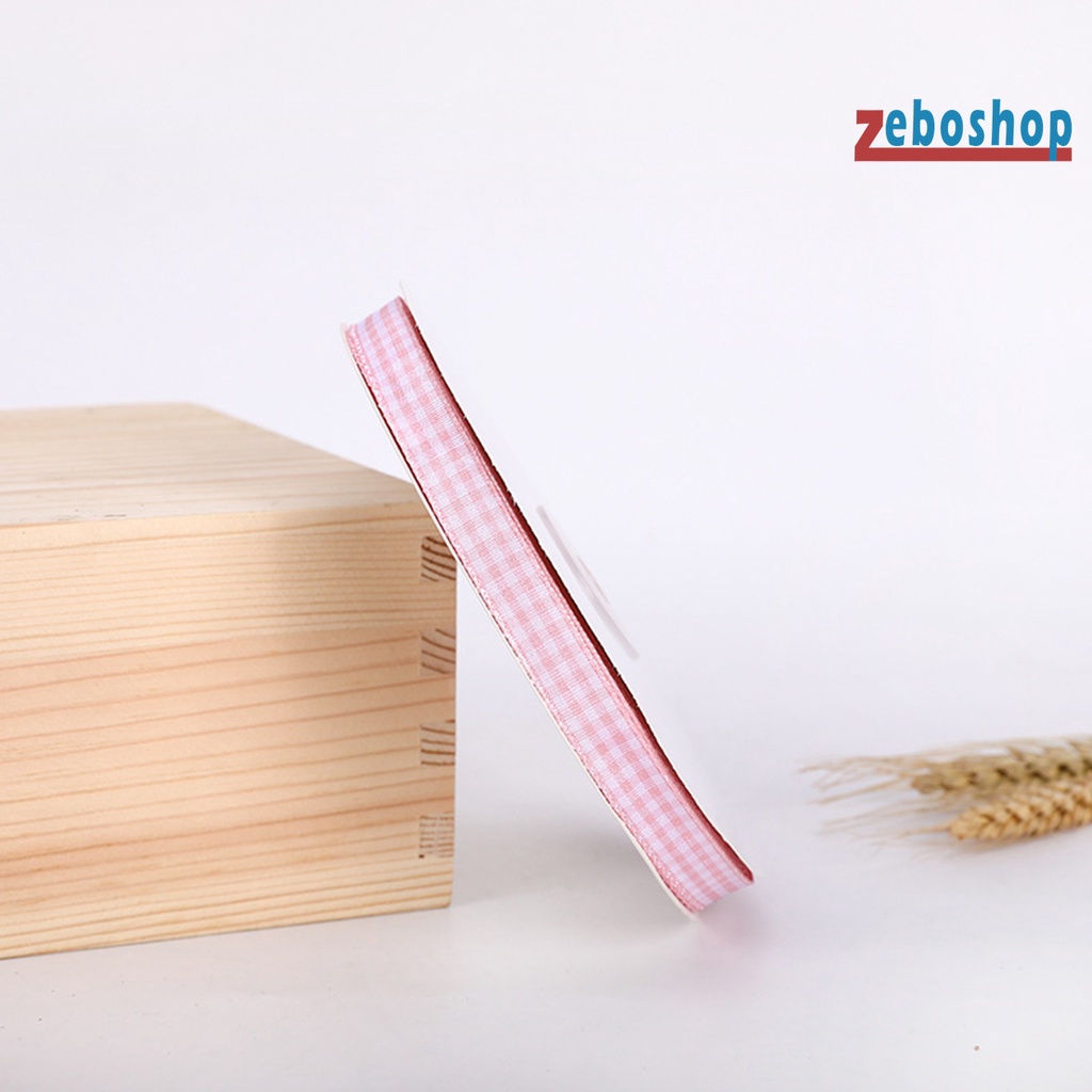 1 Cuộn Dây Ruy Băng Kẻ Sọc Caro Thắt Nơ Dễ Phối Đồ Trang Trí Hộp Quà Cho Bữa Tiệc DIY