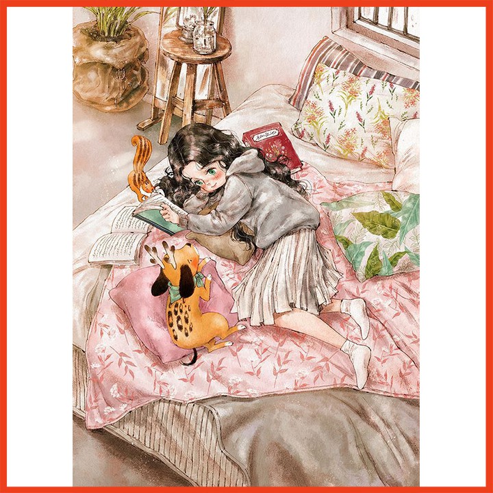 Thảm treo tường trang trí decor phòng dễ thương tặng kèm móc treo và miếng dán kích thước 70x100cm