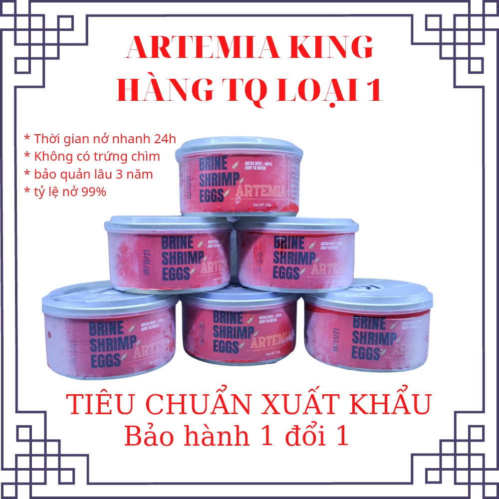 Trứng artemia, thức ăn tươi sống nhiều dinh dưỡng dạng trứng ấp nở dành cho cá cảnh