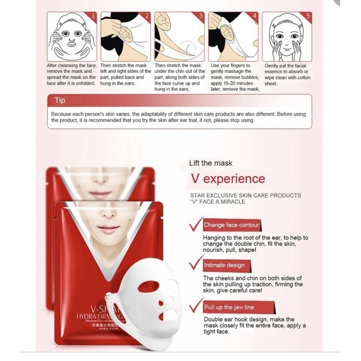 Mặt nạ vline sáng da- thon gọn cằm hàm