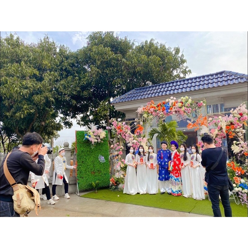 Áo rồng nam phối nhật bình nữ