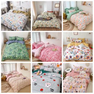 Bộ ga cotton poly hàn quốc 5 món