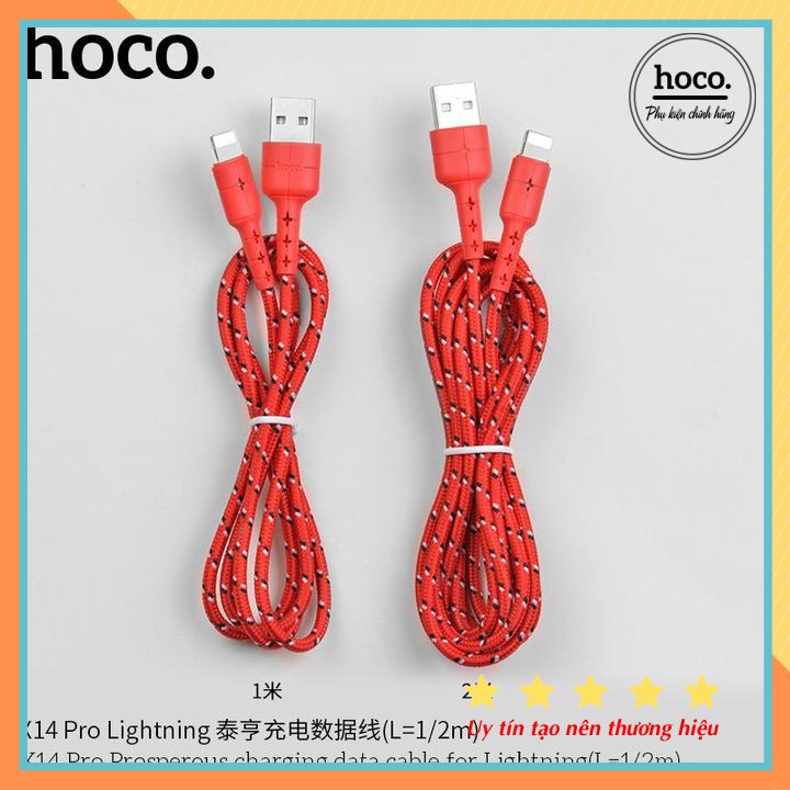 Dây Cáp Sạc Hoco X14/Hoco X14 Pro Cho IPtablet táo-- Bảo Hành 12 Tháng
