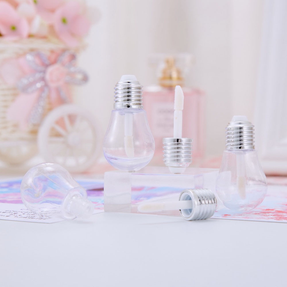 (Hàng Mới Về) Set 1 / 5 Ống Nhựa Rỗng Đựng Son Dưỡng Môi Hình Bóng Đèn Mini 9ml