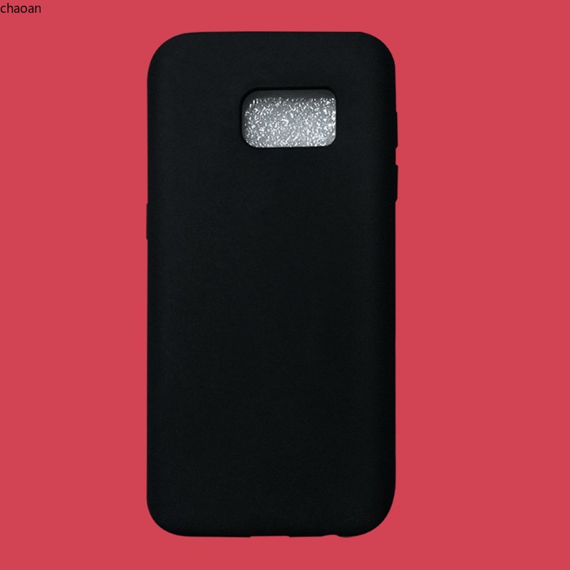 Ốp điện thoại silicon màu đen thuần Samsung S3 S4 S5 S6 S7 S8 S9 S10 S10e Edge Grand 2 Neo Prime Plus