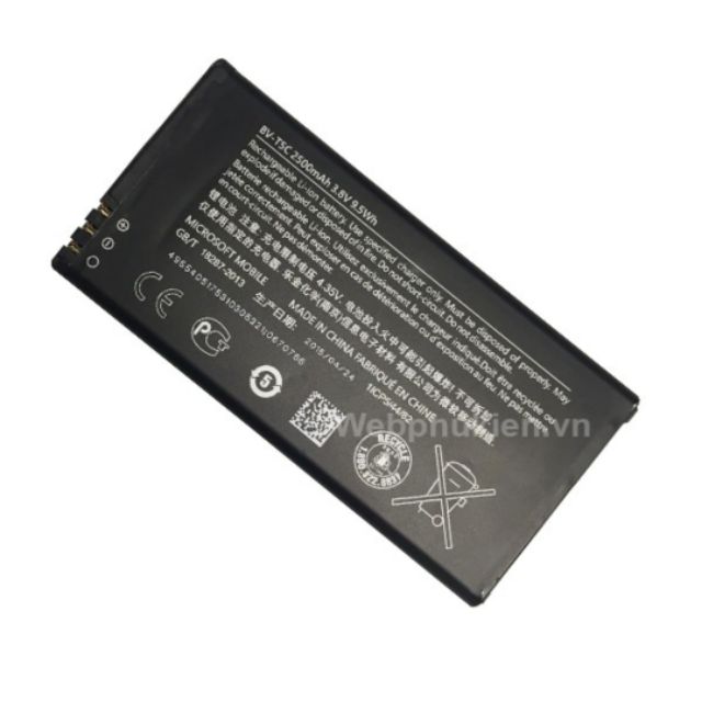 Pin Microsoft Lumia 640 (BV-T5C) dung lượng 2500mAh bảo hành 6 tháng.