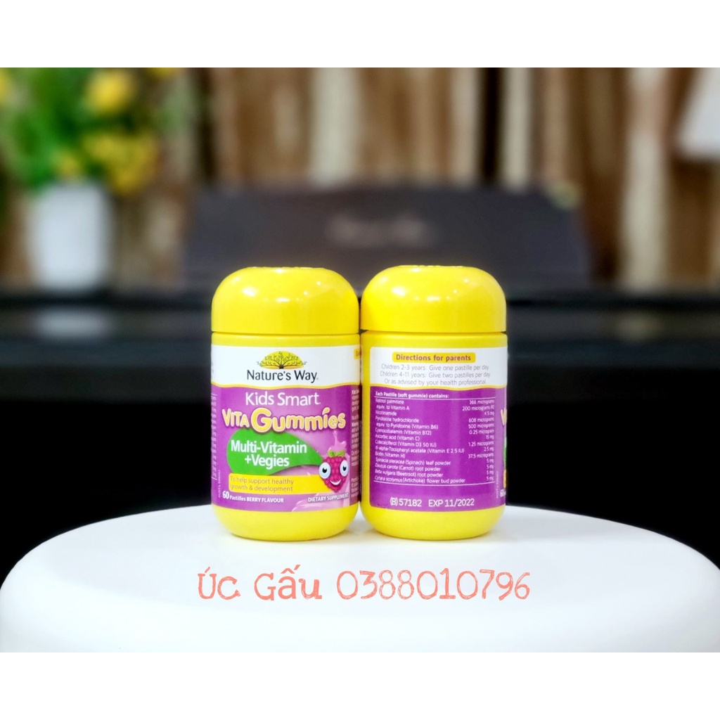 Kẹo dẻo Gummies Nature's Way cho bé từ 2 tuổi