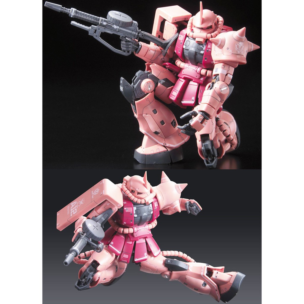 Mô Hình Gundam Bandai RG 02 MS-06S Char's Zaku II 1/144 MS Gundam [GDB] [BRG]