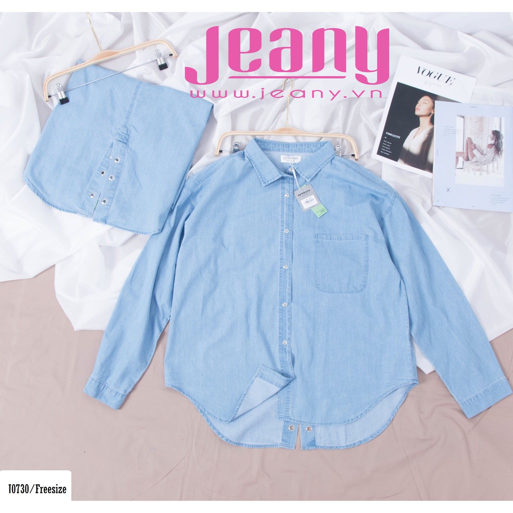 Áo Sơ Mi Nữ Thời Trang Nút Bấm Màu Đậm J0730 - Jeany