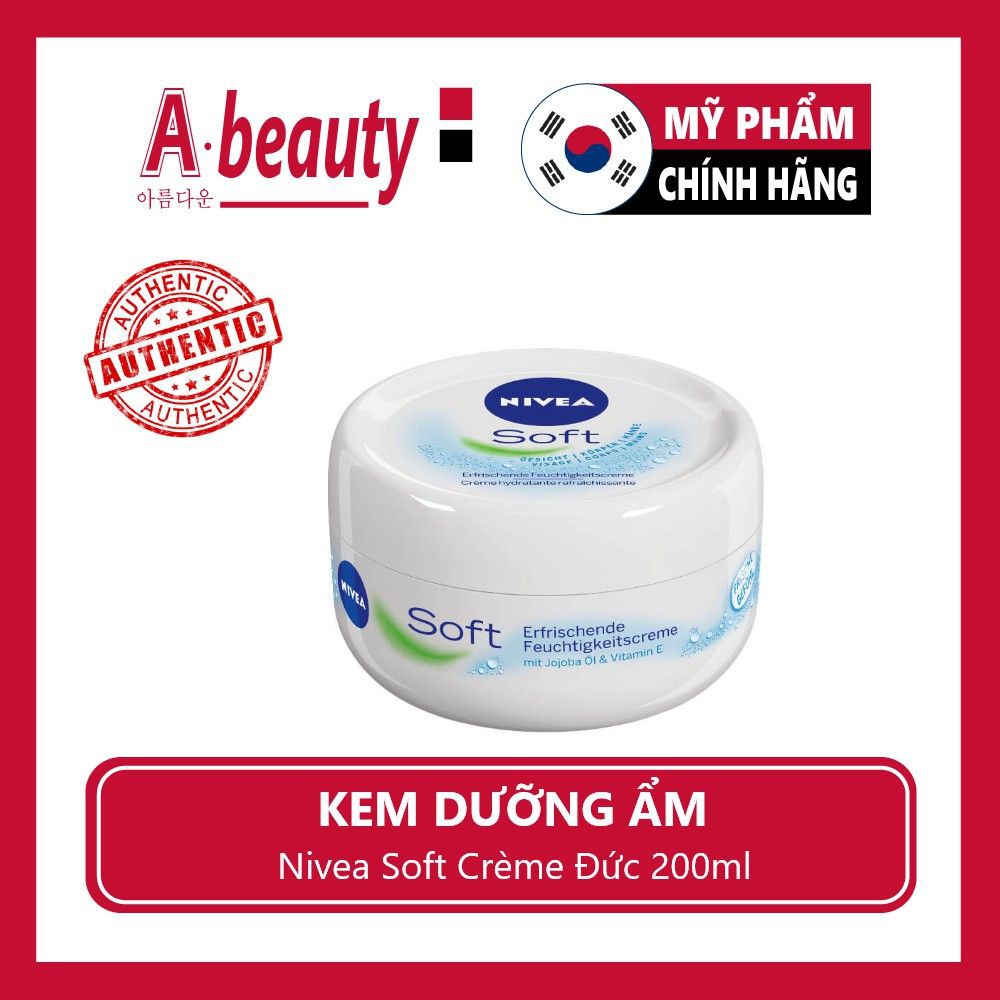 Kem dưỡng ẩm Nivea soft của Đức 200ml - King cosmestics