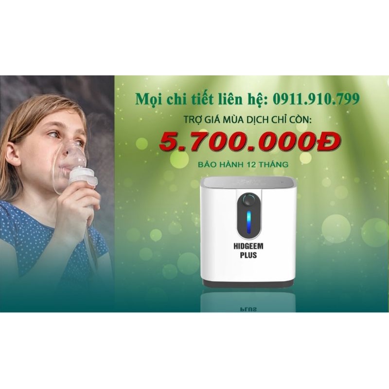 Máy Tạo Oxy HIDGEEM Chính hãng