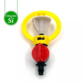 Béc tưới phun mưa SD502 xoay 360 độ liền van khóa ống 6mm