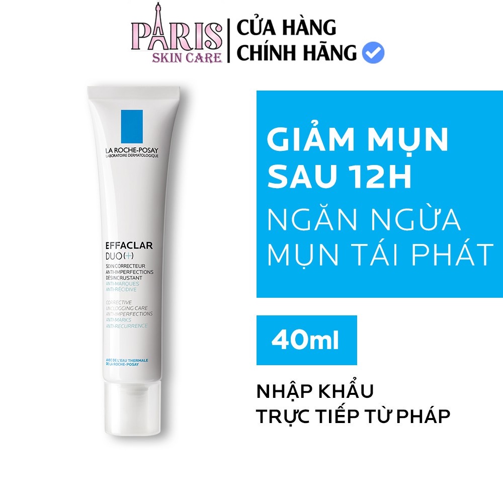 Kem dưỡng da La Roche-Posay Effaclar Duo+ 40ml. thông thoáng lỗ chân lông ngừa thâm và mụn | BigBuy360 - bigbuy360.vn
