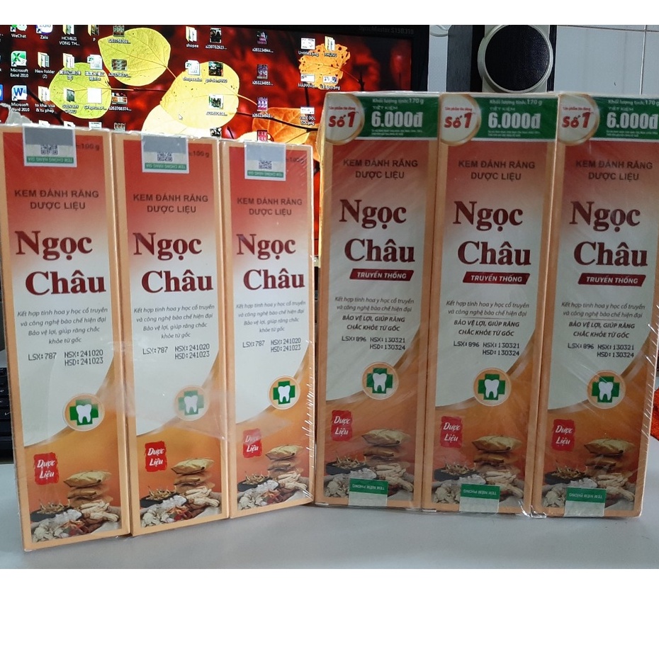 Kem Đánh Răng Ngọc Châu 100g - 170g