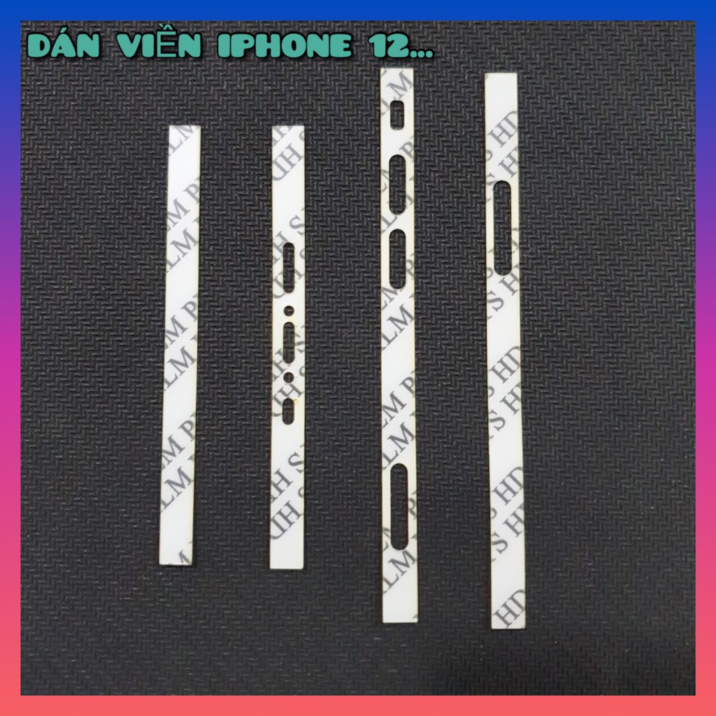 Dán viền iphone 12 , iphone 12 pro / iphone 12 mini / iphone 12 pro max trong suốt