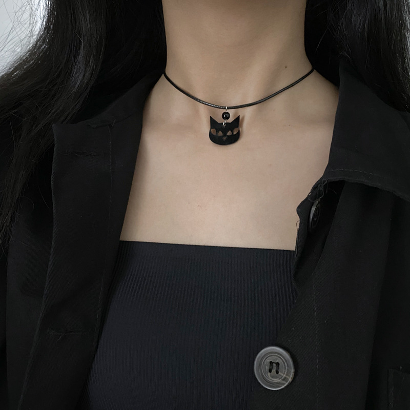 Dây Chuyền Mặt Hình Mèo Dễ Thương Thời Trang Unisex 23584