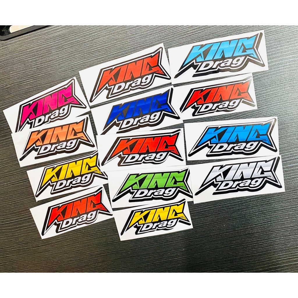 DDXM - V17/39 - DECAL CHỮ KINGDRAG ĐỦ MÀU  DÁN TRANG TRÍ