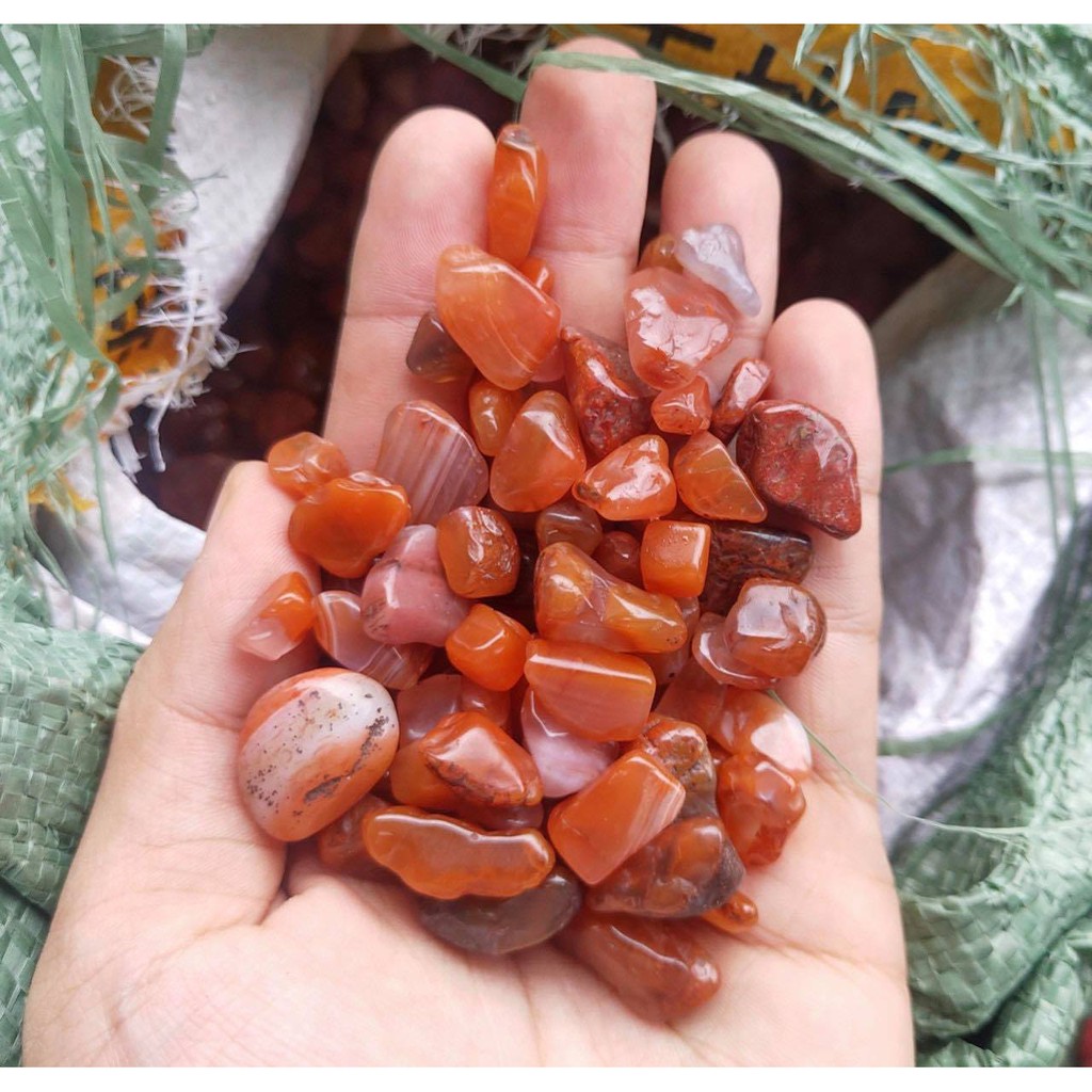 Đá vụn thach anh ngũ sắc trang trí 1kg