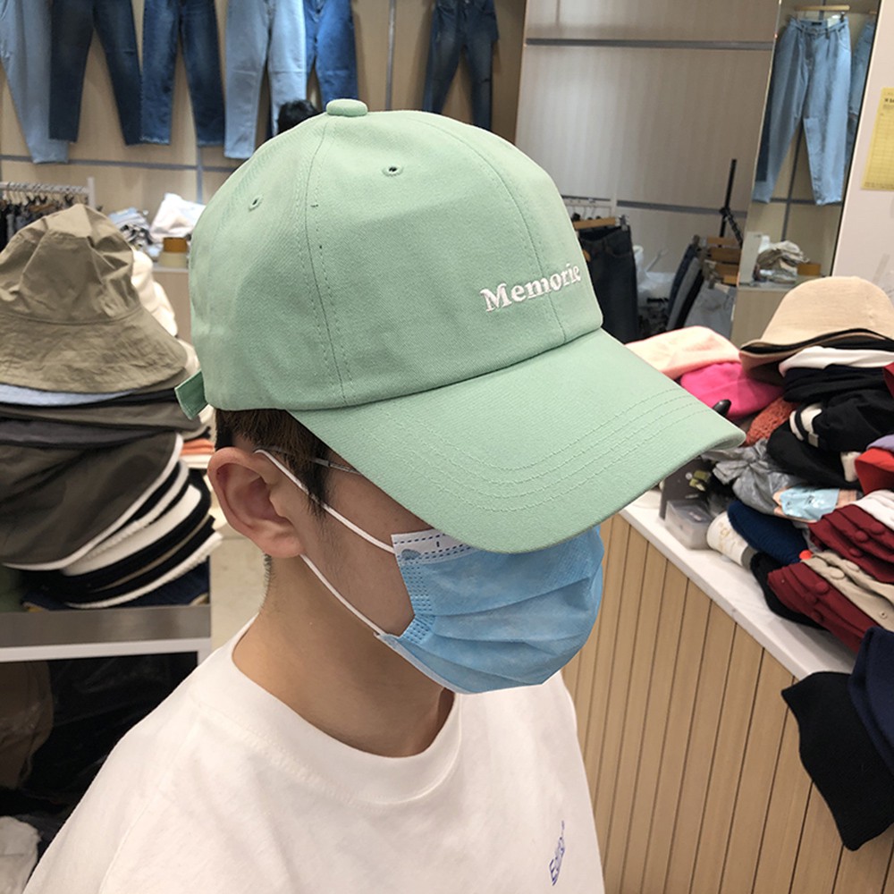 Mũ Lưỡi Trai Bóng Chày Thêu Chữ Nam Nữ Phong Cách Hàn Quốc