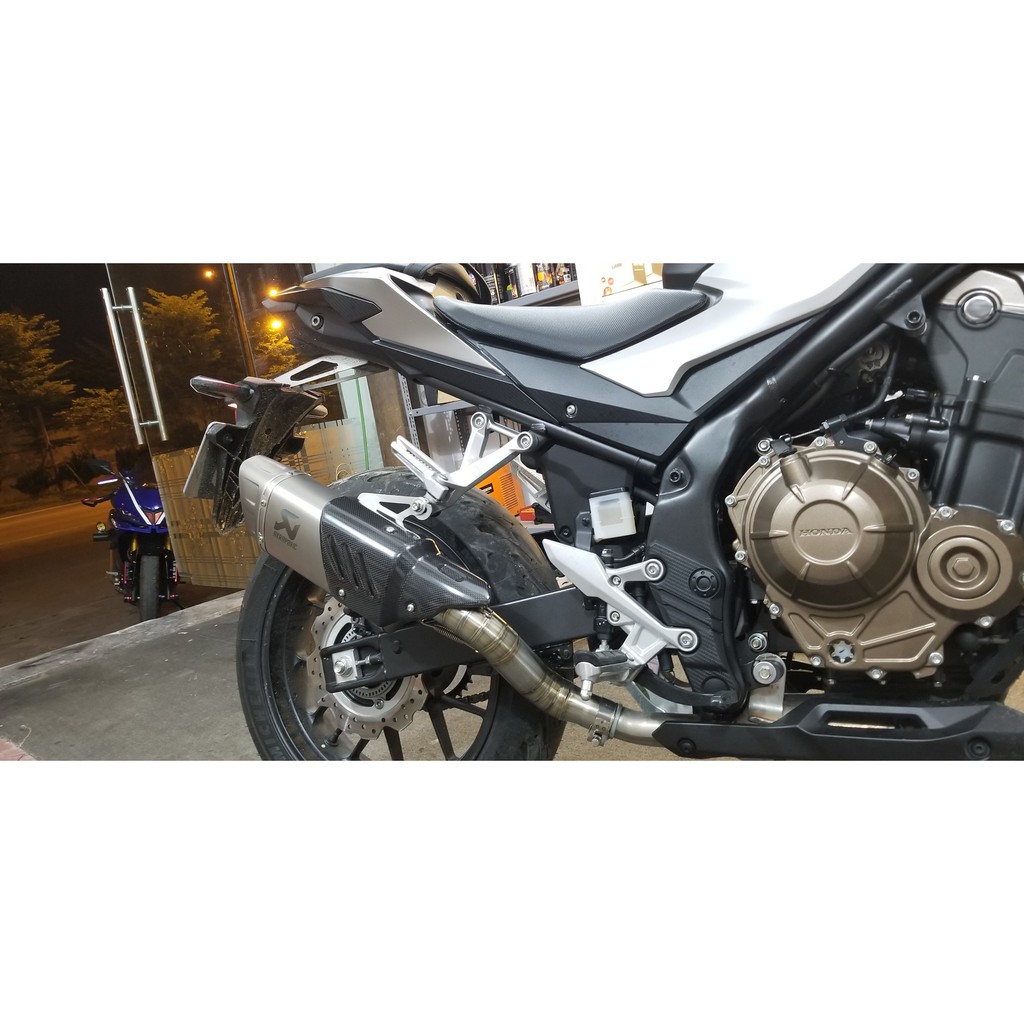 Cổ pô CB500F, 500X, CBR500 Slip on inox 304