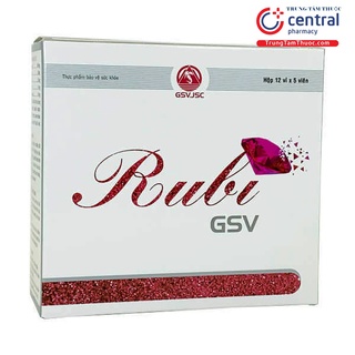 Rubi gsv - viên uống đẹp da, sạm da, nám da, bổ sung vitamin, cho da mụn, trắng da
