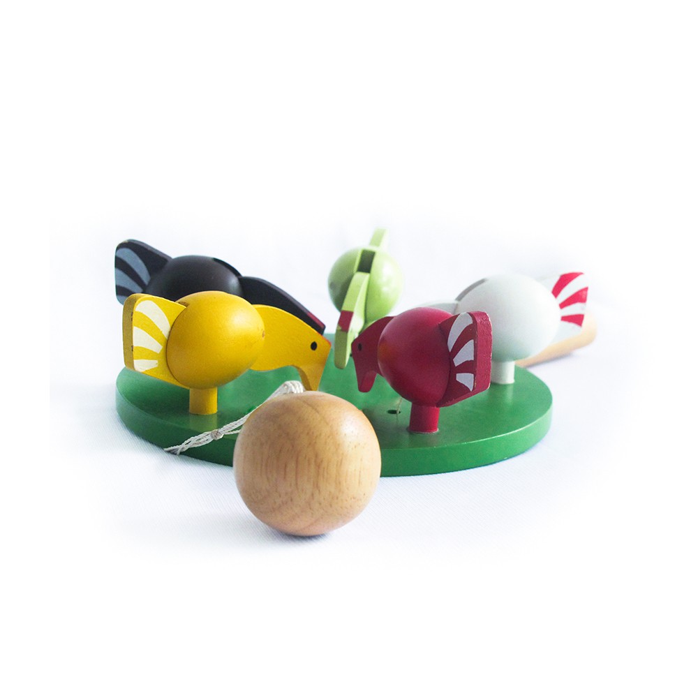 Đồ chơi gỗ Winwintoys - Gà mổ thóc 60322
