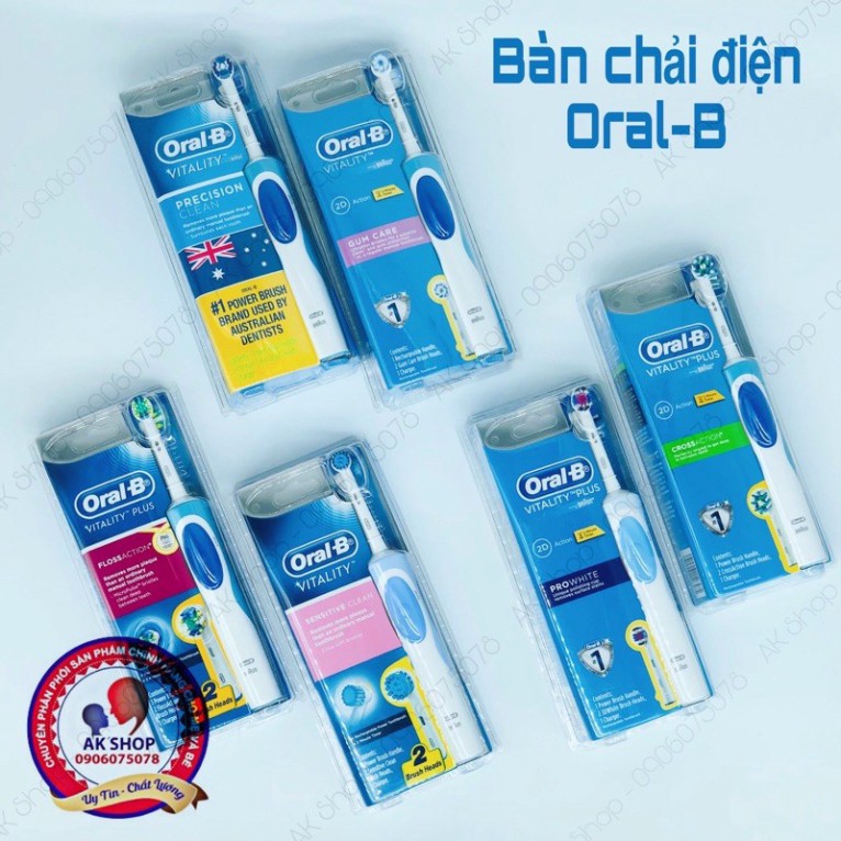 [ĐÃ BÁN GẦN 8KSP]Bàn chải điện Oral-b Braun Vitality chính hãng trẻ em và người lớn