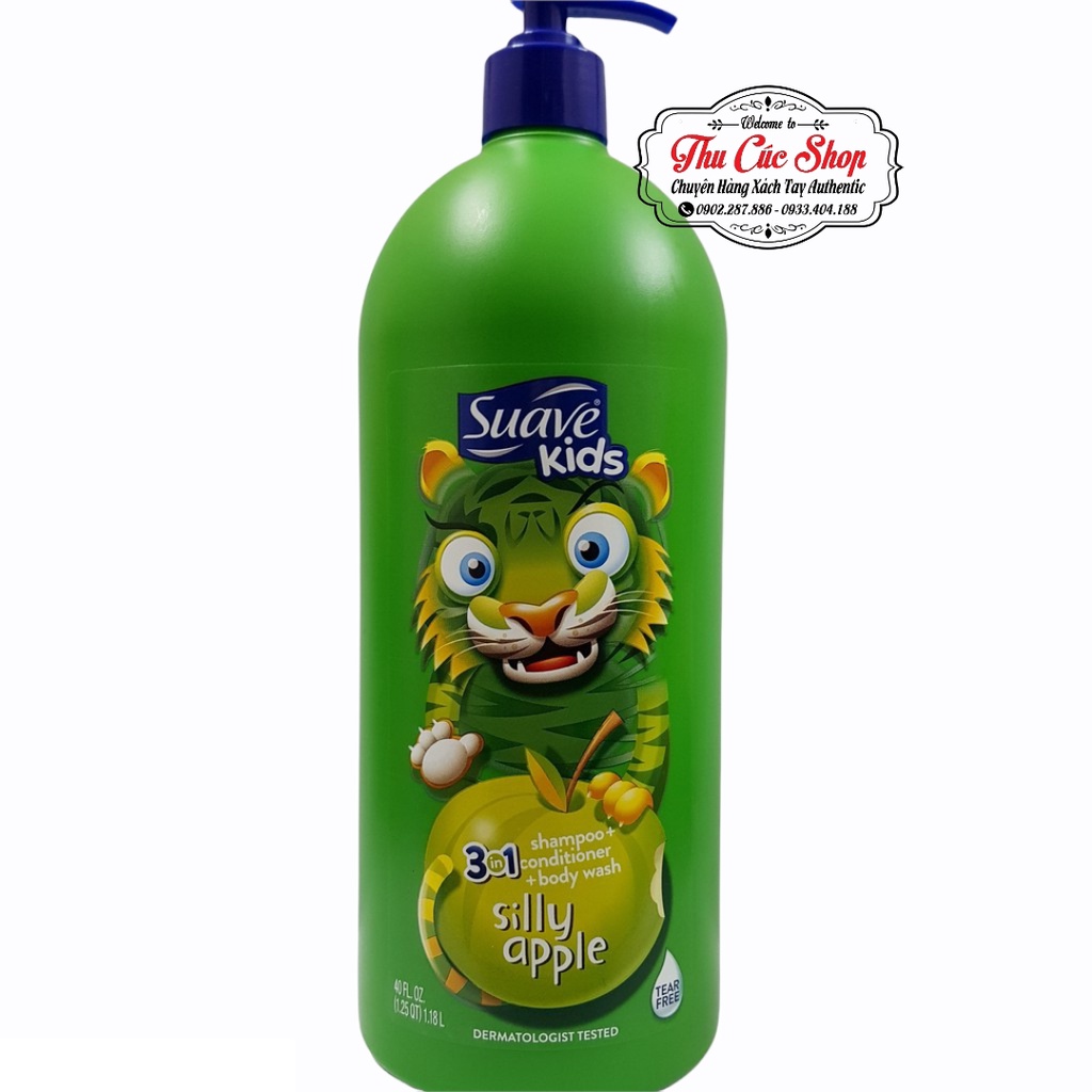 Sữa tắm gội xả Suave Kids 3in1 532ml Mỹ [HÀNG CHÍNH HÃNG]