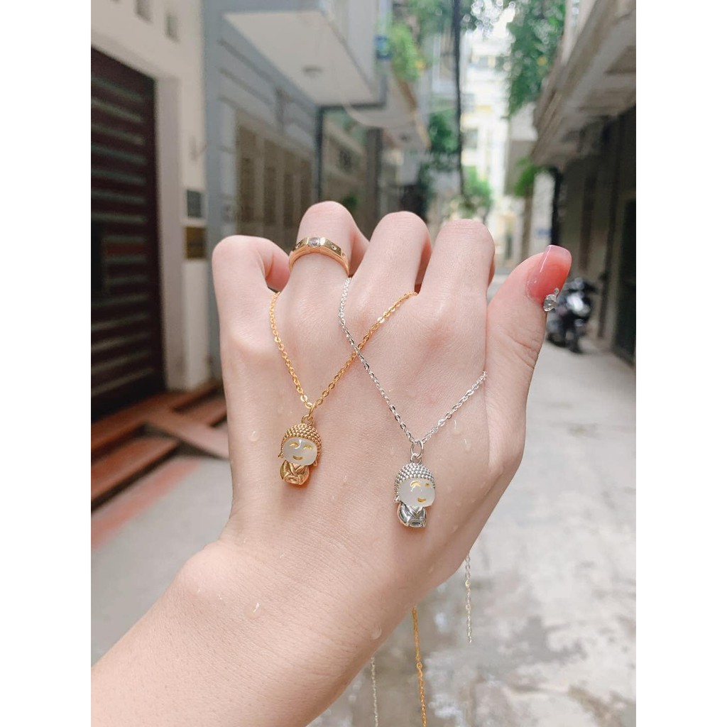 dây chuyền mặt Phật cho nữ chất liệu bạc nguyên chất DL29