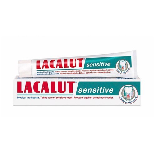 (CHÍNH HÃNG)Kem đánh răng LACALUT sensitive XANH 75G