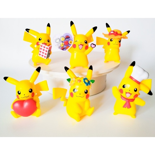 Mô hình nhân vật pikachu Mimikyu Alola Raichu Togedemaru Pichu - Pokemon