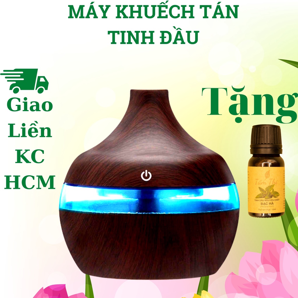 Máy Xông Tinh Dầu Aroma Cao Cấp Máy Khuếch Tán Máy Phun Sương Khử Khuẩn Tỏa Hương Thơm Cho Phòng Ngủ Giúp Đuổi Côn Trùng