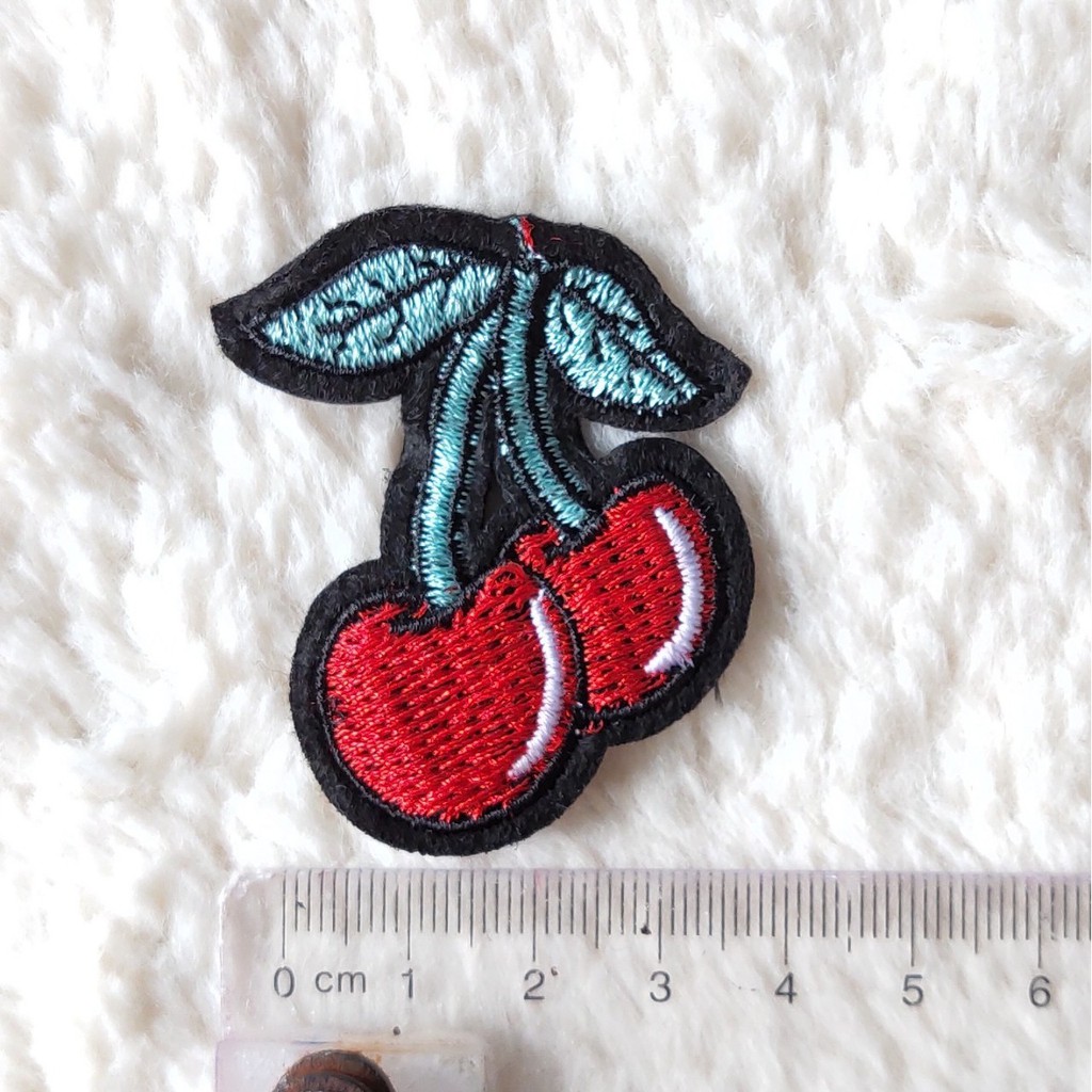 hình may trang trí quả cherry 1