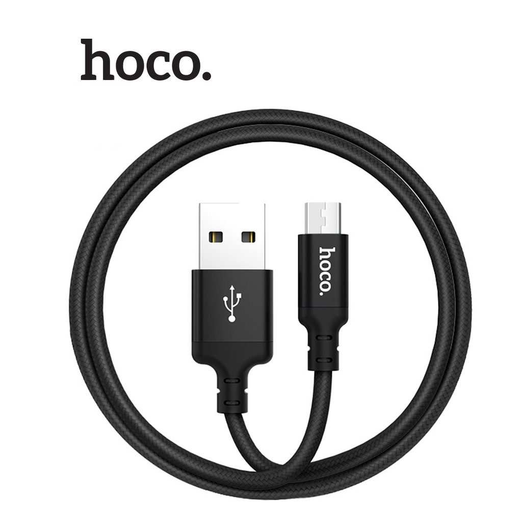 Cáp sạc nhanh Hoco X14 Micro dây dù hỗ trợ truyền dữ liệu dài 1M cho Android