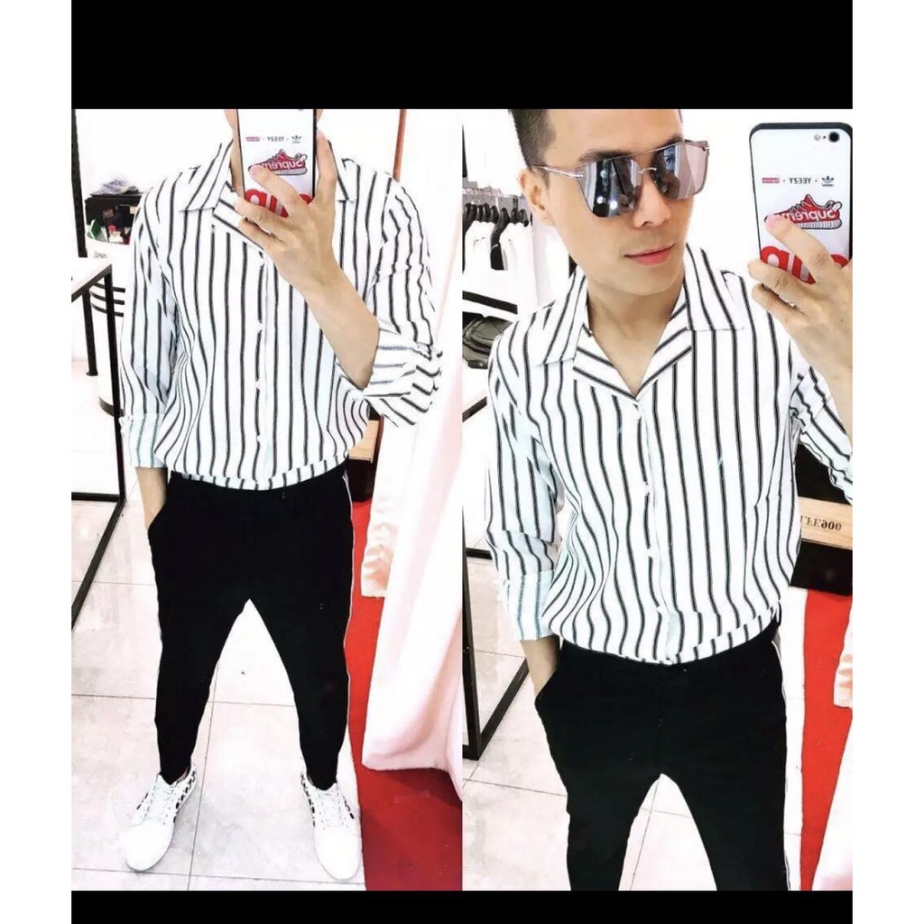 Sơ Mi Cổ Vest Nam Nữ Chất Lụa Mịn Không Nhăn