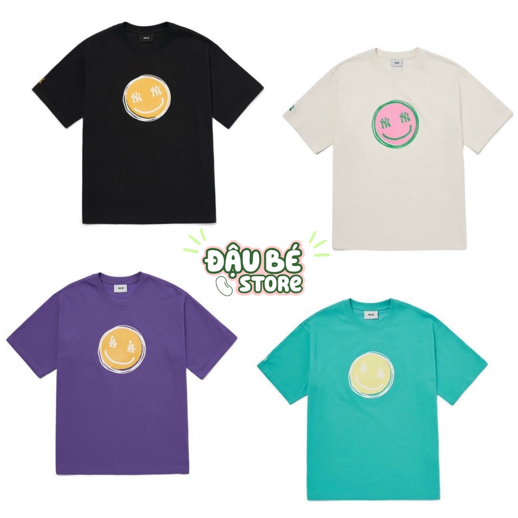 Áo Thun Nam Nữ Tay Ngắn Cổ Tròn Ml.B Thời Trang Cá Tính - Áo Phông Unisex Mặt Cười Form Rộng Năng Động - Daube - A044