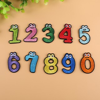 Set 10 Miếng Vá Quần Áo Hình Chữ Số