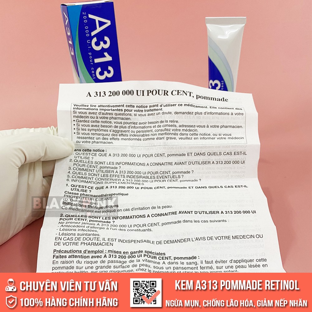 Kem A313 Retinol Pháp Pommade Cream 50g - Làm mờ thâm nám, trẻ hóa da, giảm mụn, các đốm nâu và sẹo do mụn | BigBuy360 - bigbuy360.vn