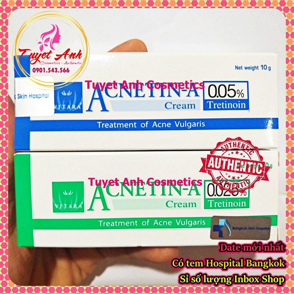 Kem giảm chống lão hoá da Tretinoin, Acnetin A Thái