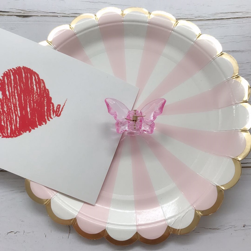 Kẹp Tóc Hình Bướm Acrylic Trong Suốt Phong Cách Hàn Quốc Cổ Điển Thời Trang Cho Nữ