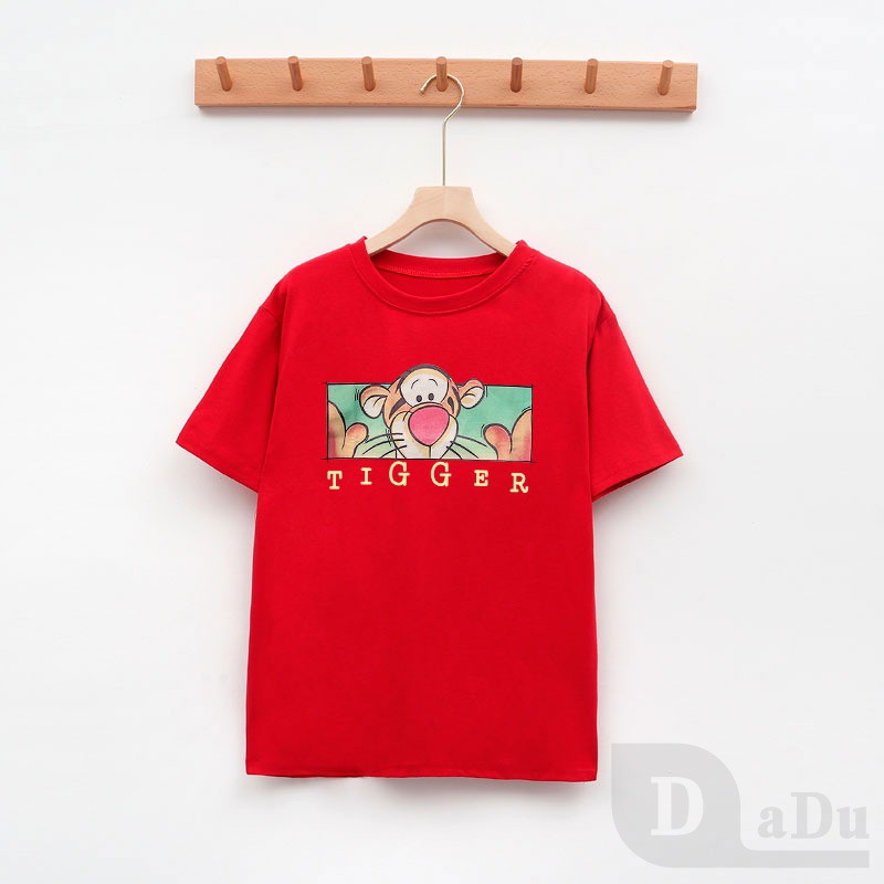 Áo thun daduhey tay ngắn cổ tròn in họa tiết hoạt hình phong cách Hàn Quốc thời trang mùa hè cho nữ - size S-3XL