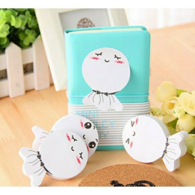 Giấy Note Búp Bê Cầu Mưa Nắng 6,5x4,8cm loại dày, sịn