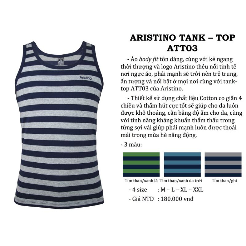 Áo Tank top nam -  Aristino