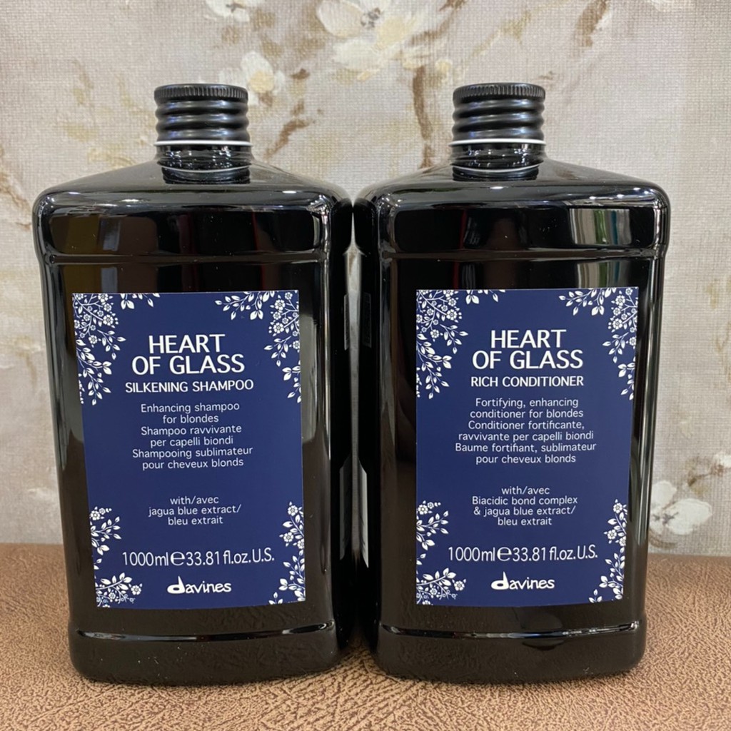 Dầu xả tăng cường dành cho tóc sáng màu Heart Of Glass Rich Conditioner Davines 250ml