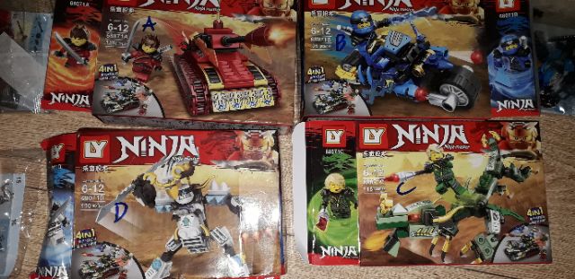 Lắp ráp 1 hộp legoNinja Master 68071 có nhiều chi tiết