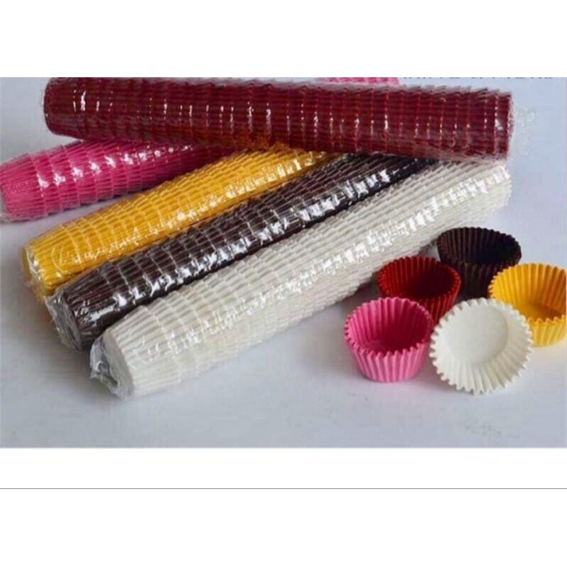 Lốc 500 cốc giấy mini làm bánh cupcake