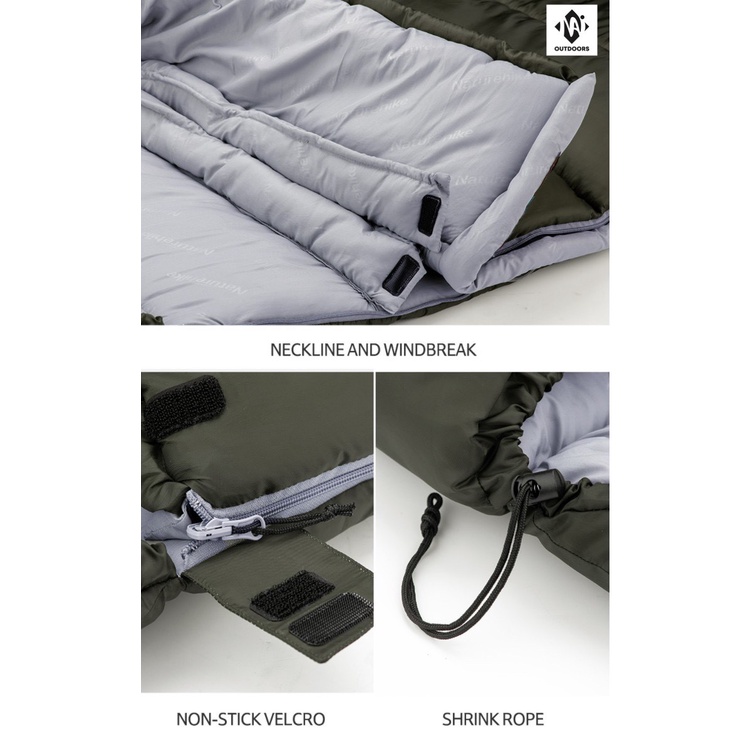 Túi ngủ đơn siêu nhẹ có mũ NatureHike NH20MSD07