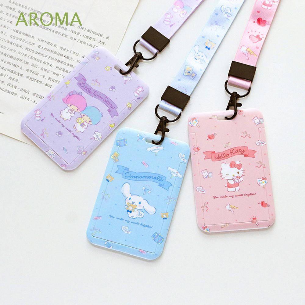 Vỏ Nhựa Đựng Thẻ ID Kèm Móc Khóa Họa Tiết Hoạt Hình Xinh Xắn