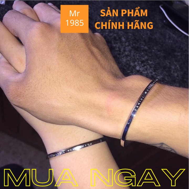 Vòng tay C cuff classic freesize không phai màu thép titan thời trang cá tính