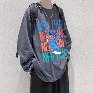 Áo thun tay dài in họa tiết ngộ nghĩnh cho nam